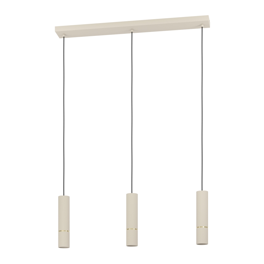 Eglo - LED Lühter 3xGU10/5W/230V 3000K beež