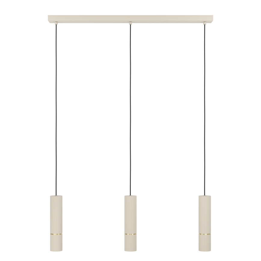 Eglo - LED Lühter 3xGU10/5W/230V 3000K beež
