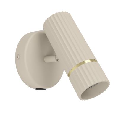 Eglo - LED Seinavalgusti 1xGU10/5W/230V 3000K beež