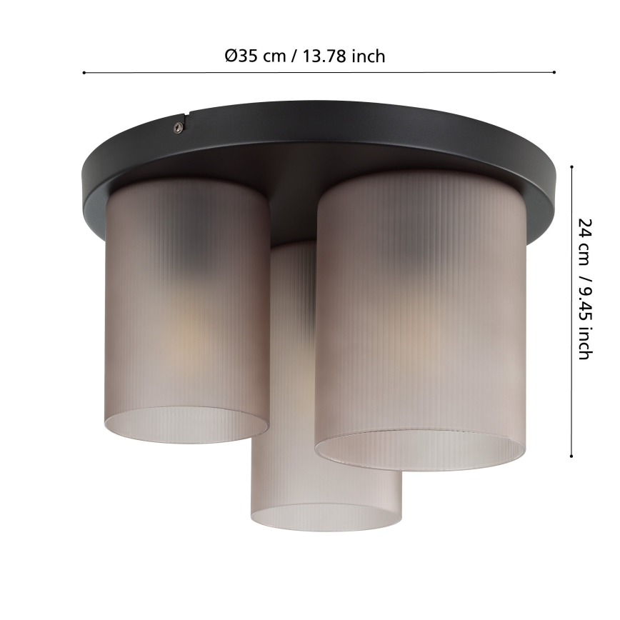 Eglo - Laevalgusti 3xE27/40W/230V hall