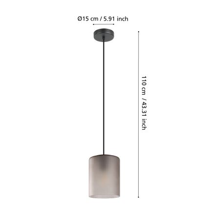 Eglo - Lühter 1xE27/40W/230V hall