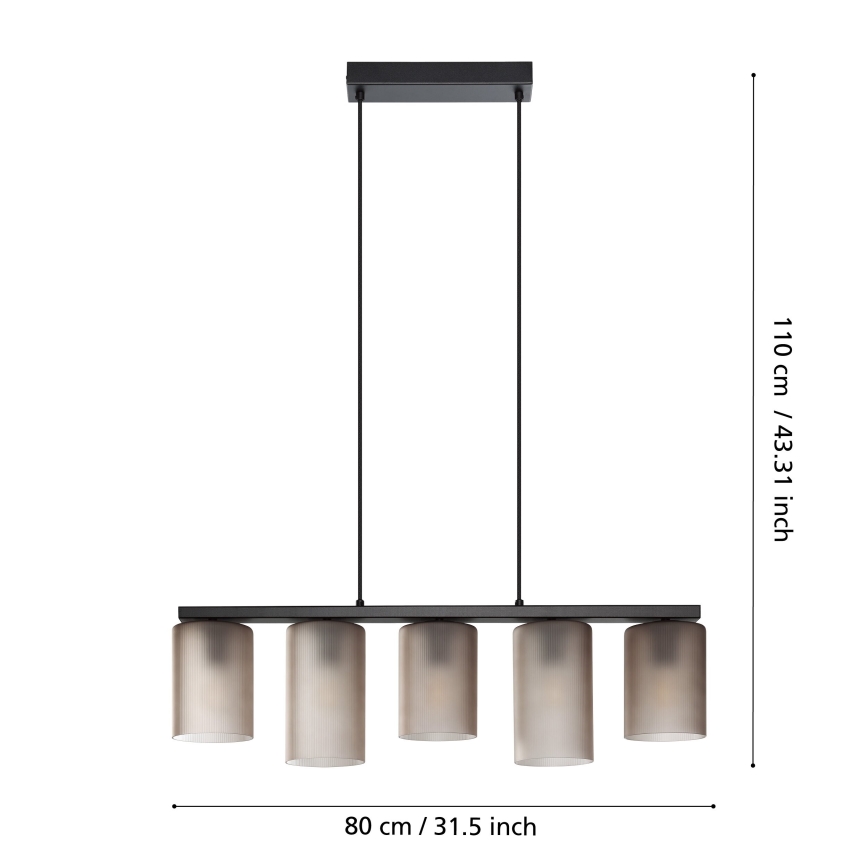 Eglo - Lühter COLOMERA 5xE27/40W/230V hall