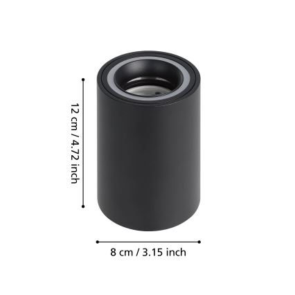 Eglo - LED RGBW Hämardatav kohtvalgusti LED/4,9W/230V 2700-6500K must