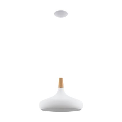 Eglo - Lühter 1xE27/40W/230V d. 40 cm valge - FSC sertifitseeritud