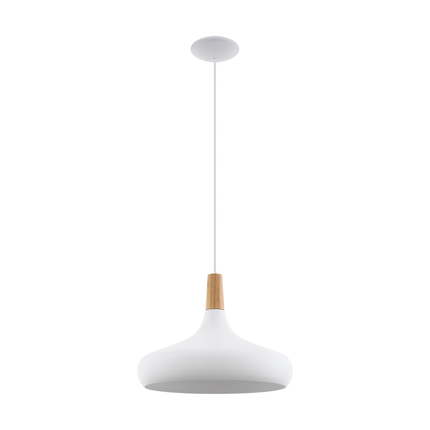 Eglo - Lühter 1xE27/40W/230V d. 40 cm valge - FSC sertifitseeritud