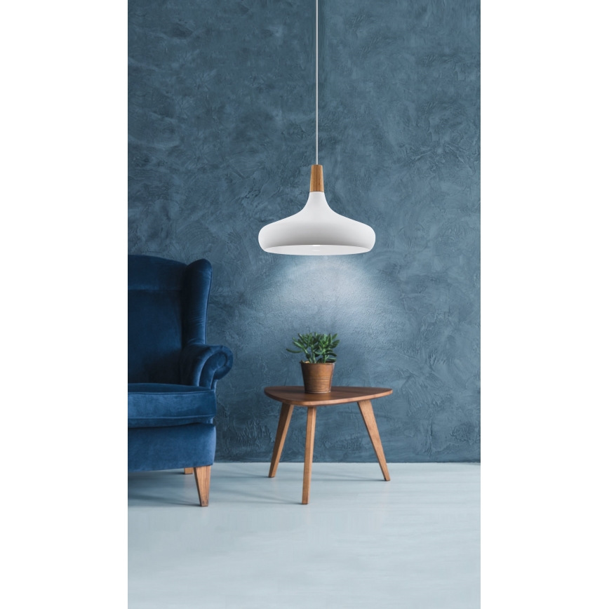 Eglo - Lühter 1xE27/40W/230V d. 40 cm valge - FSC sertifitseeritud