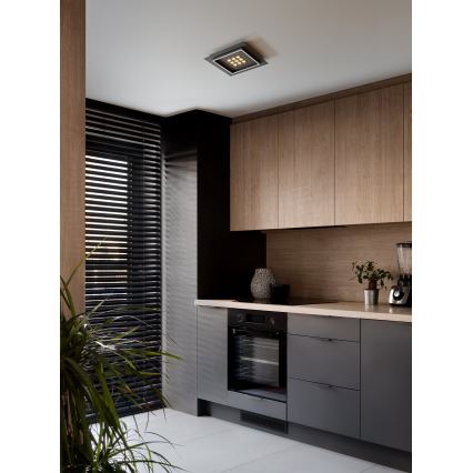 Eglo - LED Hämardatav laevalgusti LED/21,4W/230V 2700-6500K must + kaugjuhtimispult
