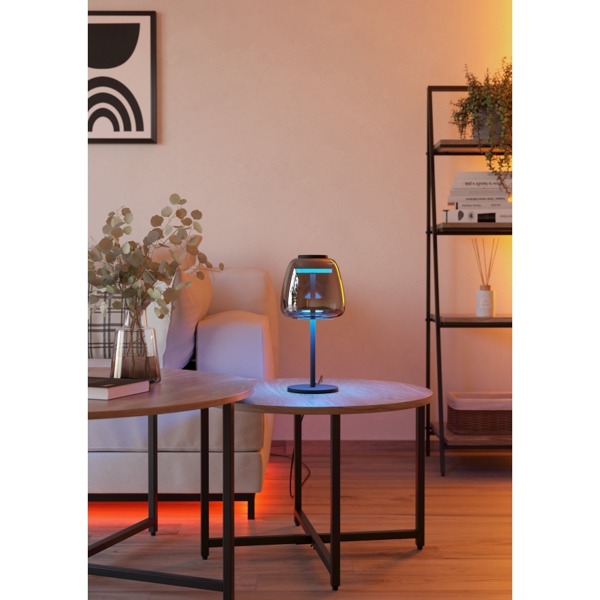 Eglo - LED RGBW hämardatav laualamp LED/7,7W/230V 2700-6500K suitsuhall