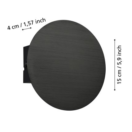 Eglo - LED Seinavalgusti LED/4W/230V 3000K must