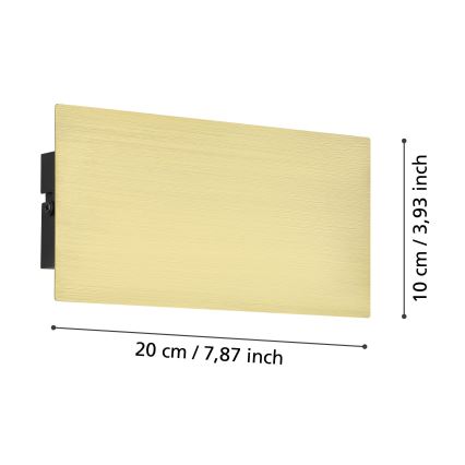 Eglo - LED Seinavalgusti LED/6W/230V 3000K kuldne