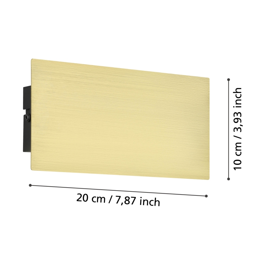 Eglo - LED Seinavalgusti LED/6W/230V 3000K kuldne