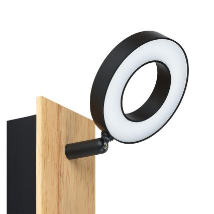 Eglo - seinale paigaldatav LED-suunavalgusti LED/4,2W/230V must/pruun