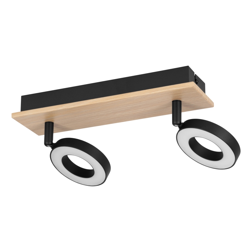 Eglo - LED suunatav laevalgusti 2xLED/4,2W/230V must/pruun