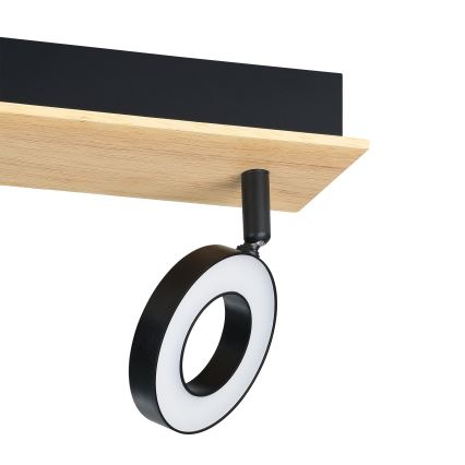 Eglo - LED suunatav laevalgusti 2xLED/4,2W/230V must/pruun