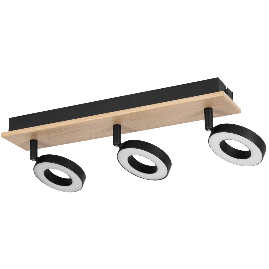 Eglo - LED suunavalgusti 3xLED/4,2W/230V must/pruun