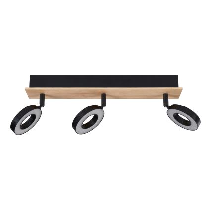 Eglo - LED suunavalgusti 3xLED/4,2W/230V must/pruun