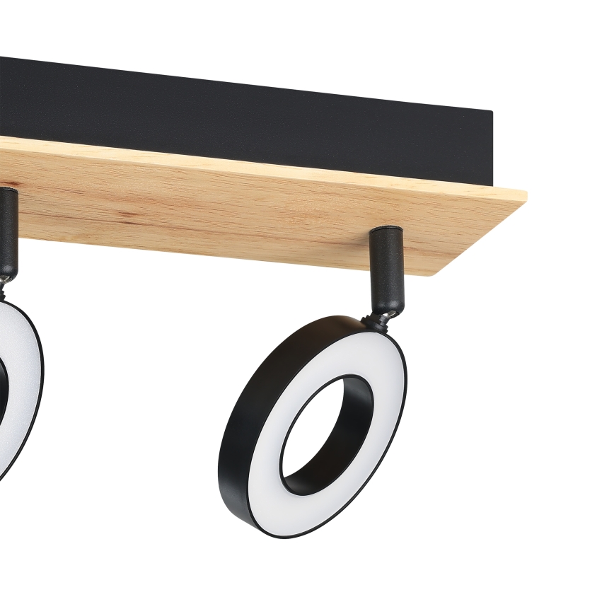 Eglo - LED suunavalgusti 3xLED/4,2W/230V must/pruun