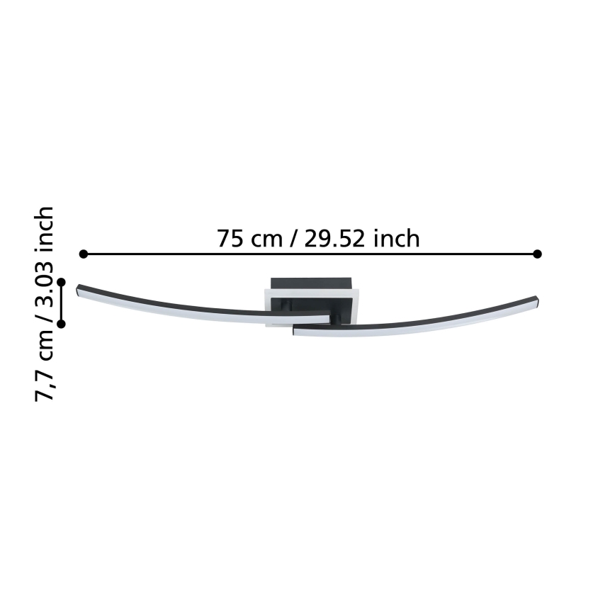 Eglo - LED Laevalgusti LED/12W/230V 4000K must