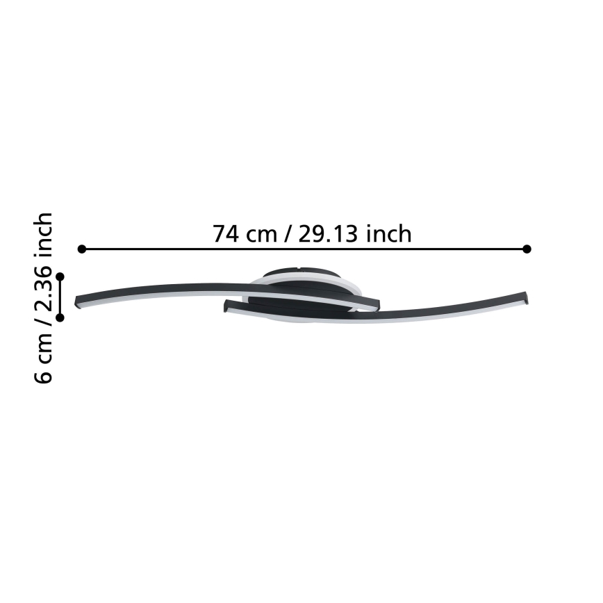 Eglo - LED Laevalgusti LED/12W/230V 4000K must