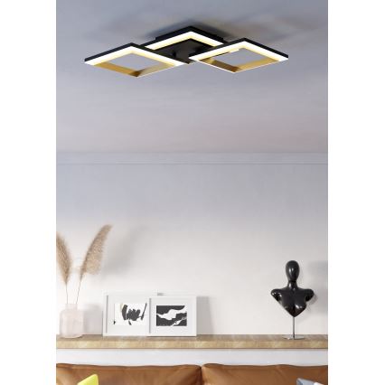 Eglo - LED Hämardatav laevalgusti LED/20W/230V 4000K must/kuldne