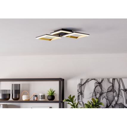 Eglo - LED Hämardatav laevalgusti LED/20W/230V 4000K must/kuldne