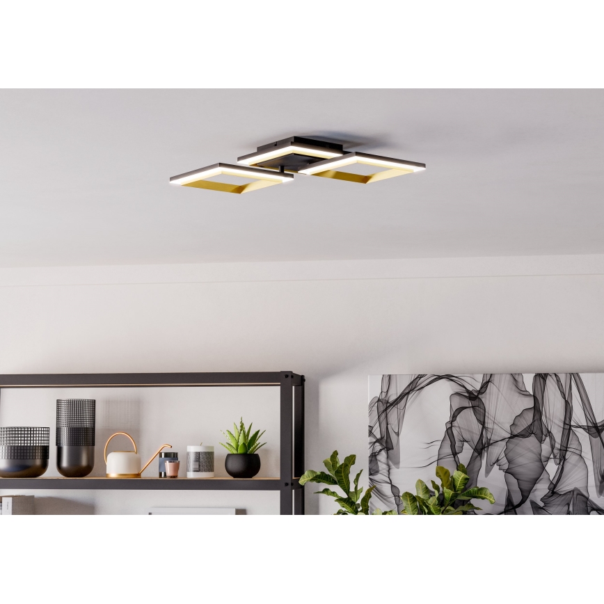 Eglo - LED Hämardatav laevalgusti LED/20W/230V 4000K must/kuldne