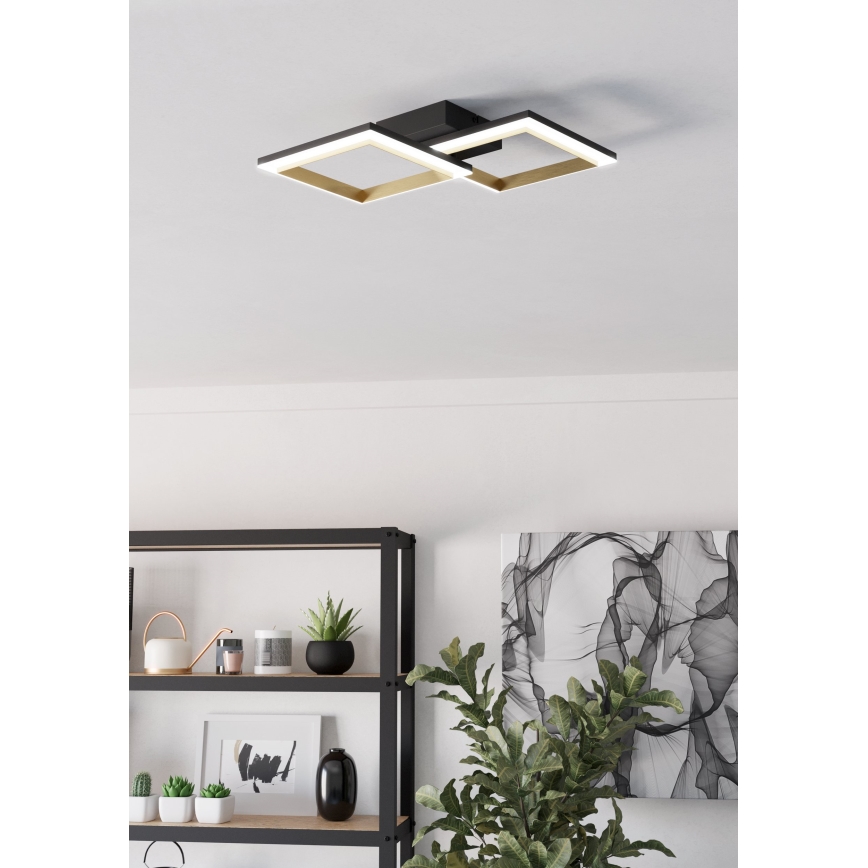 Eglo - LED Hämardatav laevalgusti LED/18,4W/230V 4000K must/kuldne
