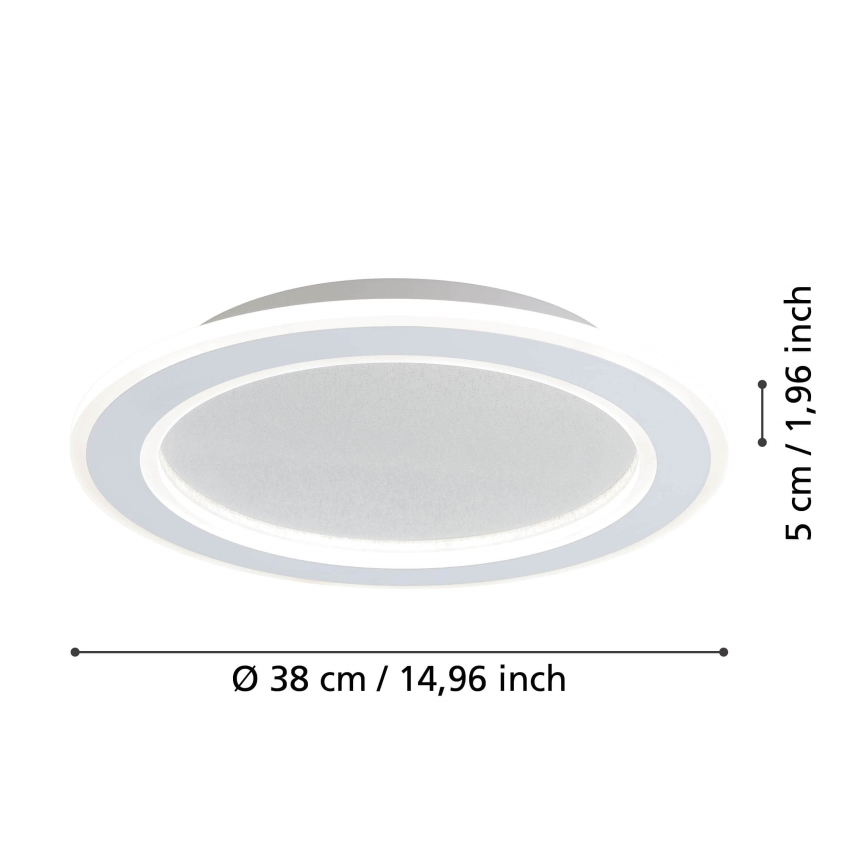 Eglo - LED Hämardatav laevalgusti LED/20W/230V 2700-6500K valge + kaugjuhtimispult