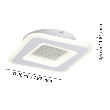 Eglo - LED Seinavalgusti LED/12W/230V 4000K valge