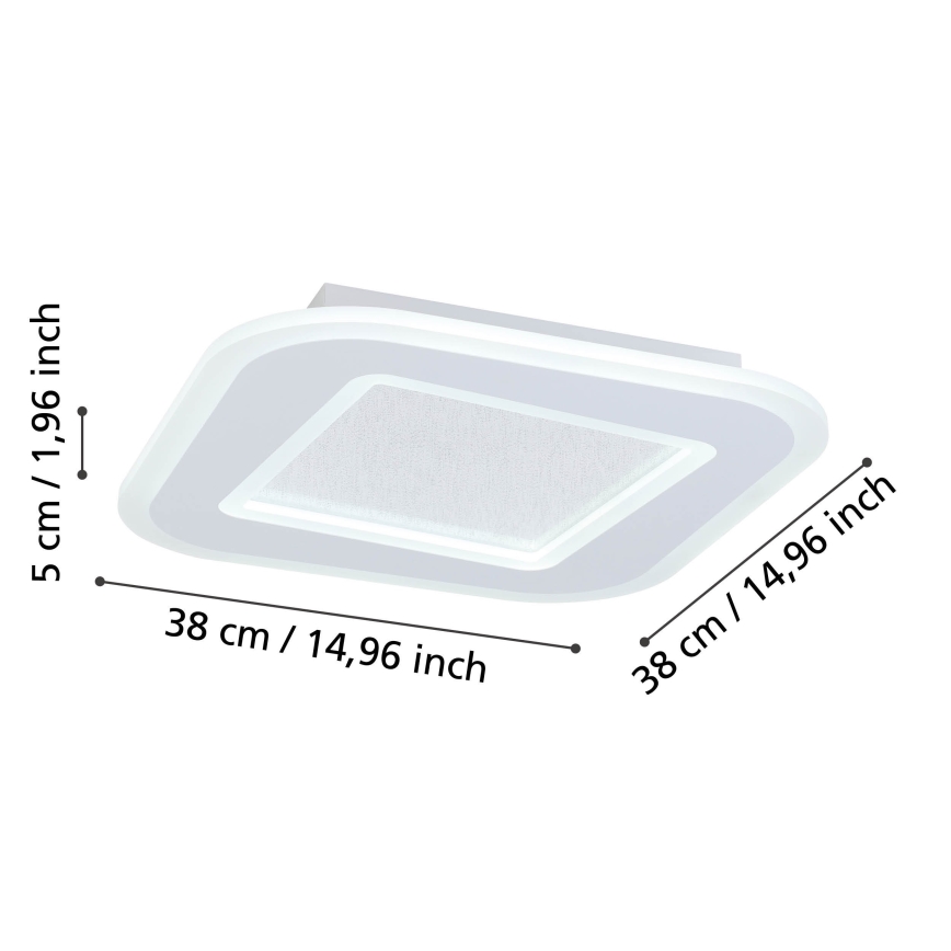 Eglo - LED Hämardatav laevalgusti LED/20W/230V 2700-6500K valge + kaugjuhtimispult