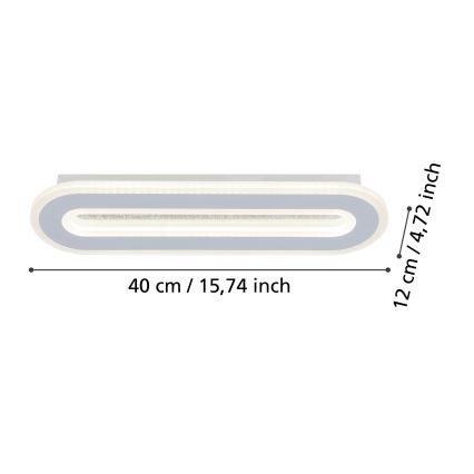 Eglo - LED Seinavalgusti LED/12W/230V 4000K valge