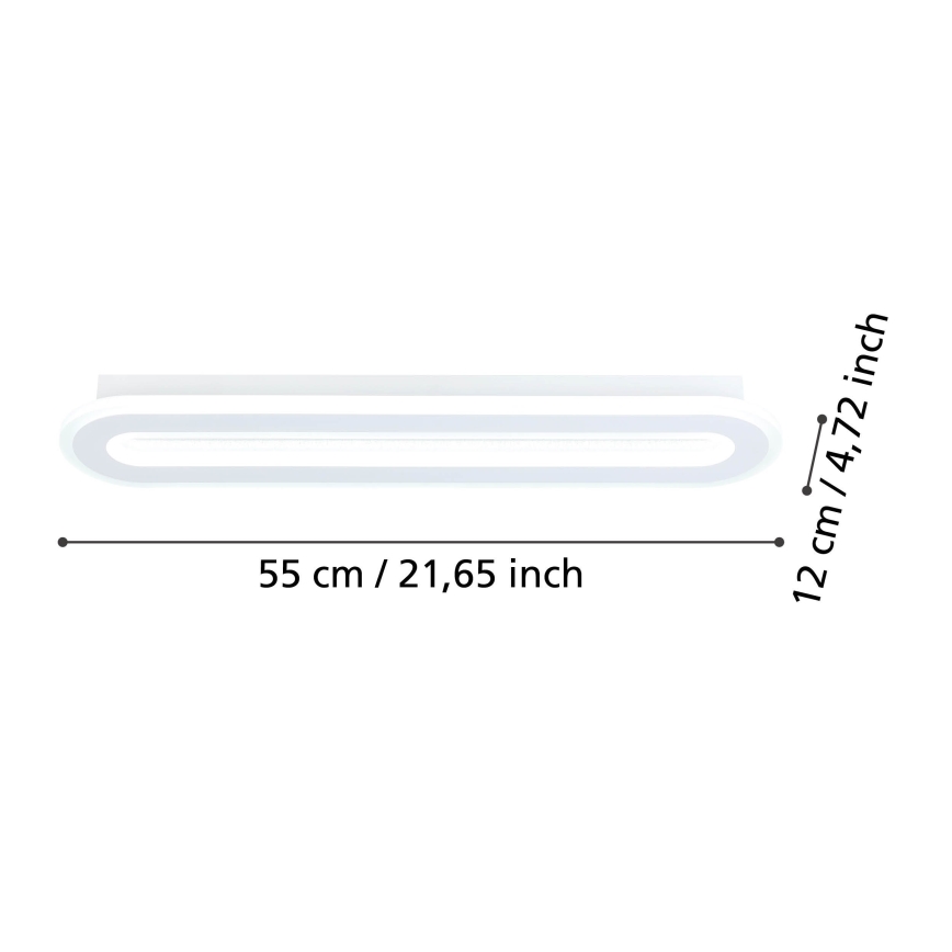 Eglo - LED Hämardatav laevalgusti LED/20W/230V 2700-6500K valge + kaugjuhtimispult