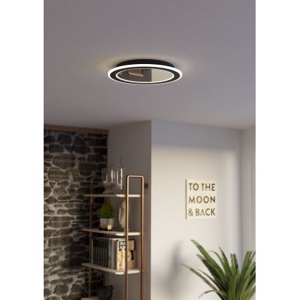 Eglo - LED Hämardatav laevalgusti LED/20W/230V 2700-6500K must + kaugjuhtimispult
