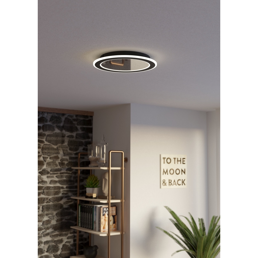Eglo - LED Hämardatav laevalgusti LED/20W/230V 2700-6500K must + kaugjuhtimispult