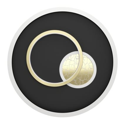 Eglo - LED laelamp LED/14W/230V + LED/8,5W läbimõõt 38 cm must/kuldne