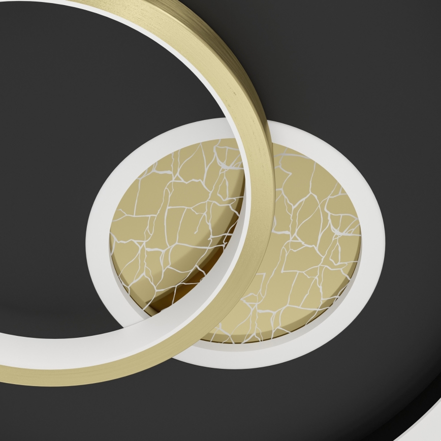 Eglo - LED laelamp LED/14W/230V + LED/8,5W läbimõõt 38 cm must/kuldne