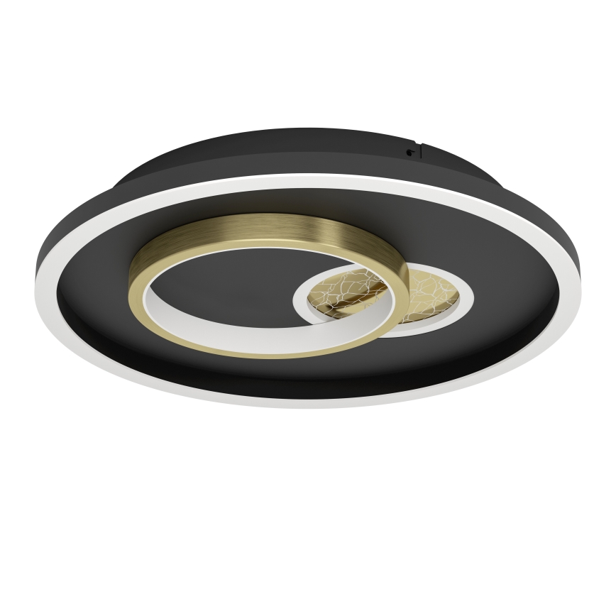 Eglo - LED Laevalgusti 1xLED/14W/230V + 1xLED/8,5W d. 38 cm must/kuldne