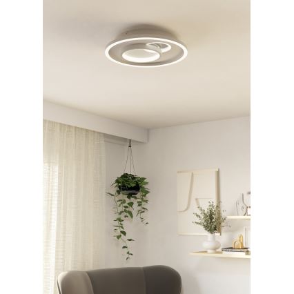 Eglo - LED Laevalgusti 1xLED/14W/230V + 1xLED/8,5W d. 38 cm valge