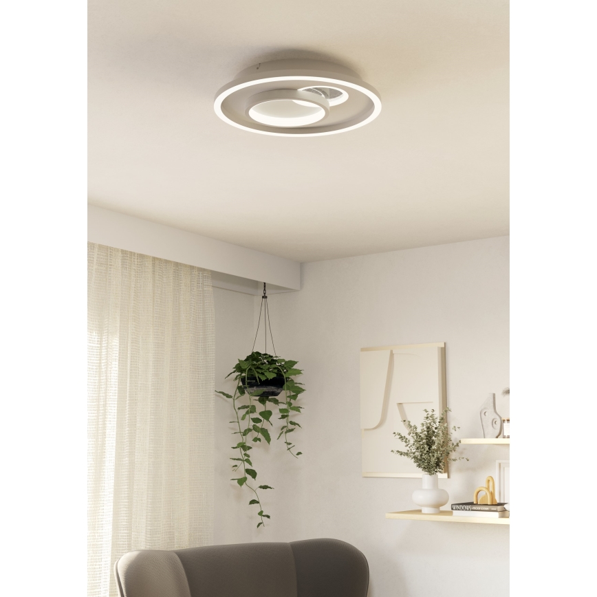 Eglo - LED Laevalgusti 1xLED/14W/230V + 1xLED/8,5W d. 38 cm valge