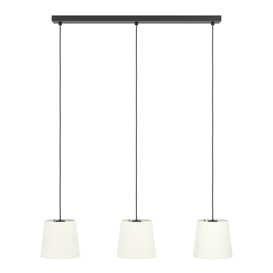 Eglo - Lühter 3xE27/60W/230V valge