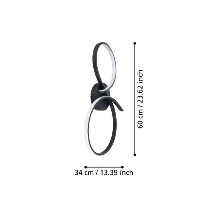 Eglo - LED Laevalgusti LED/21W/230V 3000K must