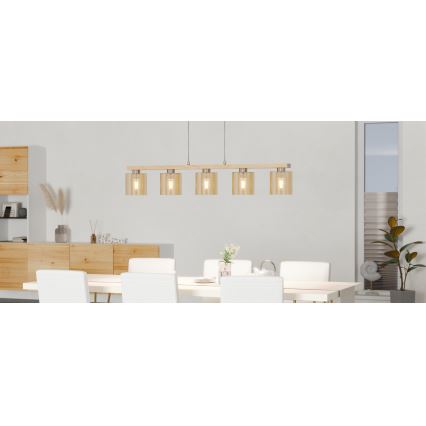 Eglo - Rippvalgusti kaabliga 5xE27/28W/230V