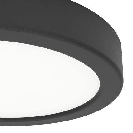 Eglo - LED vannitoa laevalgusti LED/7,5W/230V läbimõõt 16,6 cm IP44 must