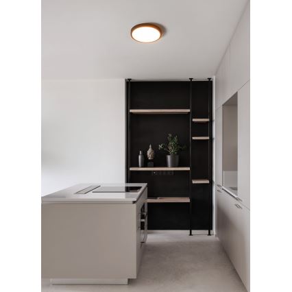 Eglo - LED vannitoa laelamp LED/14,2W/230V 2700/4000/6500K Ø 27,8 cm IP44 must