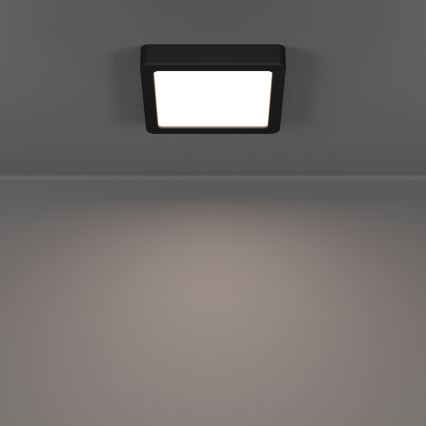 Eglo - LED-vannitoa laelamp LED/7W/230V 15x15 cm IP44 must