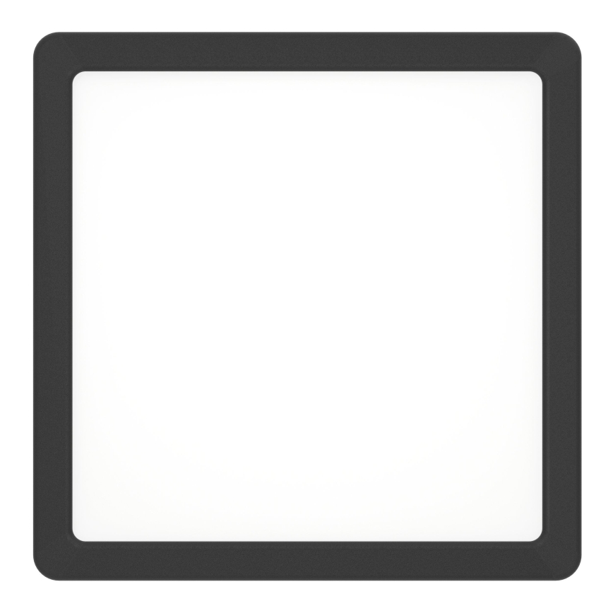 Eglo - LED vannitoa laevalgusti LED/10,5W/230V 2700/4000/6500K 22x22 cm IP44 must