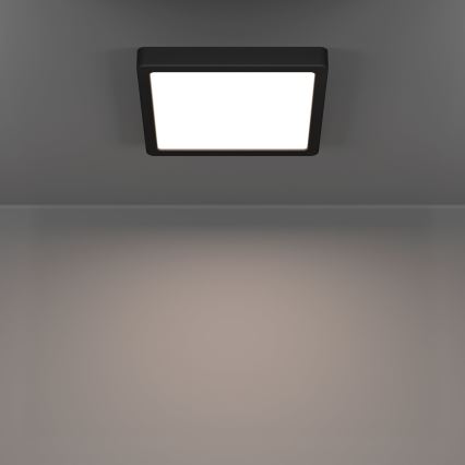 Eglo - LED vannitoa laevalgusti LED/10,5W/230V 2700/4000/6500K 22x22 cm IP44 must
