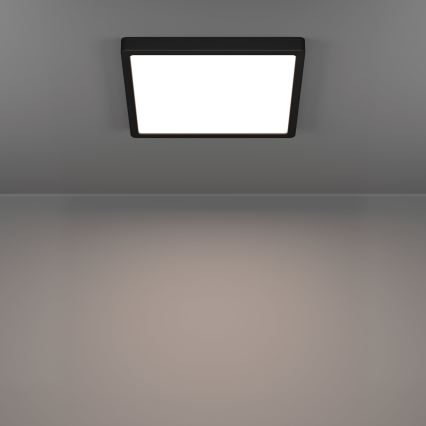 Eglo - LED vannitoa laelamp LED/13W/230V 29x29 cm IP44 must