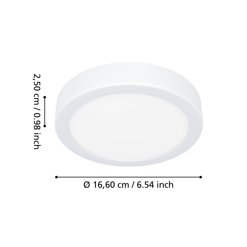 Eglo - LED-vannitoa laelamp LED/7,5W/230V läbimõõt 16,6 cm IP44 valge