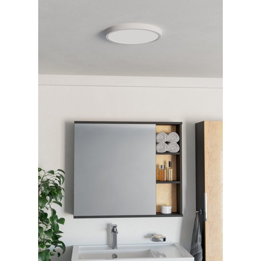 Eglo - LED vannitoa laevalgusti LED/14,2W/230V 2700/4000/6500K läbimõõt 27,8 cm IP44 valge